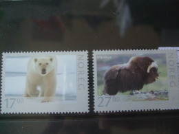 Noorwegen, Norge 2011  MNH Mi Nr 1744 - 1745 Wild Animals Bear , Moskus - Unused Stamps
