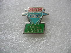 Pin's GENO: Equipes De Lignes Haute Tension EDF - EDF GDF