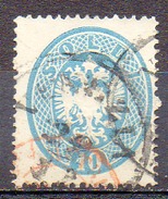 ITALIE (LOMBARDO-VENETIE) - 1863 - N° 21 - 10 S. Bleu - Lombardy-Venetia