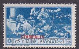 Italy-Colonies And Territories-Aegean-Stampalia S15 1930 Ferrucci Lire 1,25 Blue MH - Egée (Stampalia)