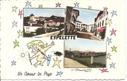 ESPELETTE - Le Bas-Bourg Et L'Eglise - Illustrée Meuniez - Du Moulin 529 - écrite - Tbe - Espelette