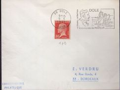 Lettre Célébrité 39 Dole 9-3 1971 O=  " Ville Natale De Pasteur.......( Portrait) " - Louis Pasteur