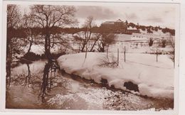 Cpa,MAROC,IFRANE,moyen Atlas,1713m D´altitude,sous La Neige,hiver Rude,la Rivière Et La Balima,camping,rare - Rabat