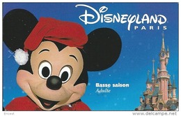 + PASSEPORT DISNEYLAND BASSE SAISON ADULTE MICKEY HIVER SPEOS 99/02/MIK ETAT COURANT - Passaporti  Disney