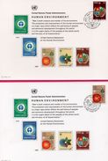 Lot De 3 Encarts - FDC - United Nations Postal Administration - Human Environment - Wien - 1982 - FDC