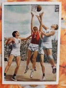 Sport - Basketball -  Soviet Postcard  - OLD   PC - 1956 Rare! - Basketball