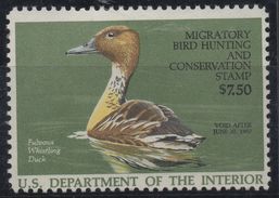 R267.-. USA- 1986- SC#: RW53- MNH - SCV:$12.00++ - HUNTING DUCK REVENUE ISSUE. FACIAL VALUE US$ 7.50 - Duck Stamps