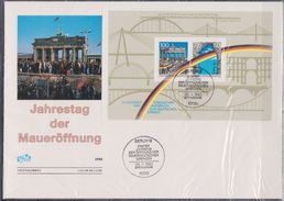 Bund FDC 1990 Nr.1481 - 1482 Block 22  1.Jahrestag Öffnung Der Innerdeutschen Mauer ( Dg 120 ) - 1981-1990