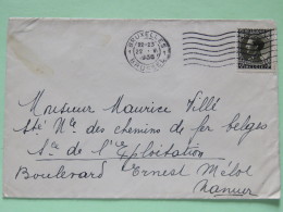 Belgium 1936 Cover Bruxelles To Namur - King Leopold III - 1934-1935 Leopold III