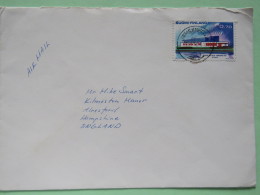Finland 1973 Cover Jamsanko To England - Nordic House Reykjavik - Lettres & Documents