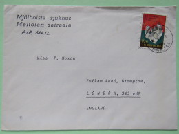 Finland 1977 Cover Karjaa To England - Orthodox Church Valamo - Covers & Documents