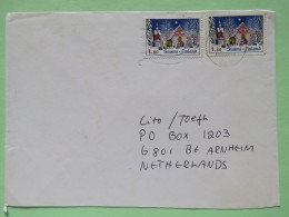 Finland 1992 Cover Turku To Holland - Christmas - Covers & Documents