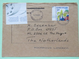 Finland 2001 Cover Helsinki To Holland - Church - Storia Postale