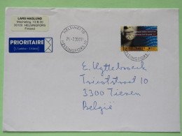 Finland 2001 Cover Helsinki To Belgium - European Year Of Languages - Briefe U. Dokumente