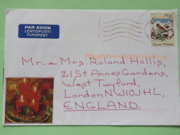 Finland 2006 Cover Helsinki To England - Bird - Lettres & Documents