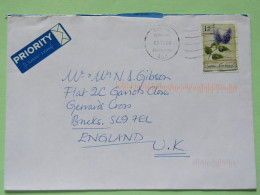 Finland 2006 Cover Turku To England - Flowers - Lettres & Documents