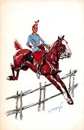 MILITARIA - RIDING OFFICER / OFFICIER À CHEVAL - ILLUSTRATION / ARTIST SIGNED : SCHOENPFLUG - 1903 - B.K.W.I. (w-577) - Schoenpflug, Fritz