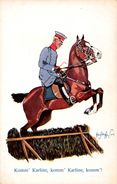 MILITARIA - RIDING OFFICER / OFFICIER À CHEVAL - ILLUSTRATION / ARTIST SIGNED : SCHOENPFLUG - 1903 - B.K.W.I. (w-578) - Schönpflug, Fritz