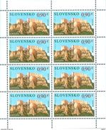 Slovaquie 2017 EUROPA Feuillet De 8 Timbres  Château De LIETAVA - Unused Stamps