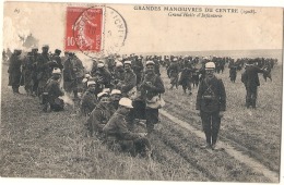 ---- MILITARIA ----  Grandes Manoeuvres  Grand Halte D'infanterie -  TB(petit Pleurage) - Manoeuvres