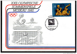 URSS    FDC    Jo 1980  Water Polo - Water-Polo