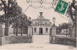 1910  Deuil " La Mairie "  Illuminations - Deuil La Barre