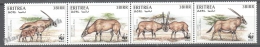 Eritrea - Erythree 1996 Yvert 282-85, Fauna Protection, WWF, Oryx Gazella Beisa - MNH - Erythrée