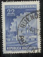 ARGENTINA 1959 1970 1962 INDUSTRY 22p USATO USED OBLITERE' - Used Stamps