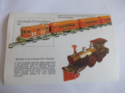 TIMBRE Grenada Grenadines Train Beggs Live Steam Toy Trains - Grenada (1974-...)