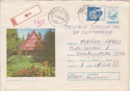 64326- POIANA BRASOV COLIBA HAIDUCILOR RESTAURANT, TOURISM, REGISTERED COVER STATIONERY, 1987, ROMANIA - Hotel- & Gaststättengewerbe