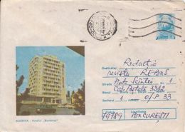 64332- SUCEAVA BUCOVINA HOTEL, CAR, TOURISM, COVER STATIONERY, 1988, ROMANIA - Hotel- & Gaststättengewerbe