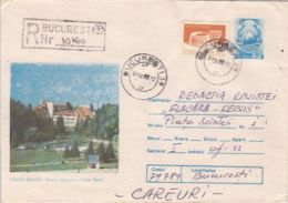 64340- POIANA BRASOV PIATRA MARE HOTEL, TOURISM, REGISTERED COVER STATIONERY, 1988, ROMANIA - Hotel- & Gaststättengewerbe