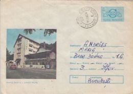 64347- STEJARIS HOTEL, CAR, TOURISM, COVER STATIONERY, 1984, ROMANIA - Hotel- & Gaststättengewerbe
