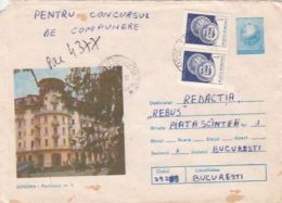 64365- GOVORA NR 1 PAVILION HOTEL, TOURISM, REGISTERED COVER STATIONERY, 1987, ROMANIA - Hotel- & Gaststättengewerbe