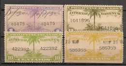 PHILIPPINE ISLANDS -  INTERNAL  REVENUE ACT 1189 - PH. COM.   11-2-10-50 C- USED -  10c Vertical Crease - Philippines