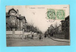 92 - SCEAUX -- Avenue Carnot CPA  1907  Trés Animée Enfats Jouant Au Ballon Edit D W D - Sceaux