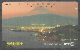 Mont Fuji Au Japon, Telecarte Japon - Montagne