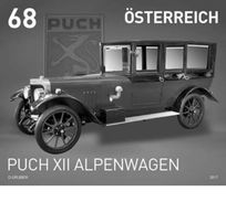 Austria - 2017 - Puch XII Alpenwagen - Stamp Proof (blackprint) - Ensayos & Reimpresiones