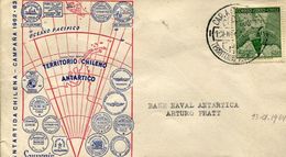 ANTARTIDA CHILENA - CAMPAÑA 1962-63 AÑO GEOFISICO INTERNACIONAL BASE NAVAL ANTARTICA ARTURO PRATT   SOBRE CHILE  ZTU. - Chili
