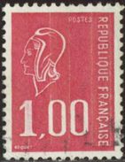 France 1976 Yv. N°1892 - 1F Rouge - Oblitéré - 1971-1976 Marianne Van Béquet