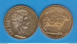 Cesar Augusto AUREO Oro Siglo I A.C. Replica  T-DL-11.933 - The Julio-Claudians (27 BC To 69 AD)