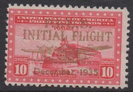 R279.-. USA- 1935 - OVERPRINTED - P.I.-US INITIAL FLIGHT -DECEMBER 1935- PHILIPPINES -USED - Filippine