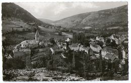 CPA  48    LOZERE        VUE AERIENNE  DU COTE DE L EGLISE - Chanac