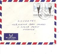 Zaire - Montgolfières  ( Lettre De 1988 De Likasi Vers La France  à Voir) - Used Stamps