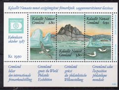 GROENLAND   Timbres Neufs ** De 1987  ( Ref 480 B )   Bloc-feuillet N° 1 - Blocs