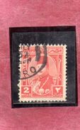 EGYPT EGITTO 1944 1950 KING FAROUK RE ROI 2m RED ORG USATO USED OBLITERE' - Used Stamps