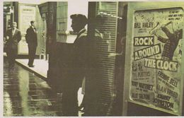 REPRODUCTION The Nostalgia Postcard 1956. Gaumont Cinema.  Affiche " ROCK AROUND THE CLOCK" With Bill Haley & The Comets - Musique Et Musiciens