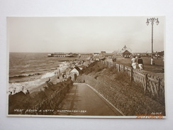 Postcard West Beach And Jetty Clacton On Sea Pier And Pleasure Park Animated RP Local Publisher My Ref  B11602 - Clacton On Sea