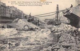 44-NANTES- APRES L'ECROULEMENT DU PONT MAUDIT 1913 - Nantes