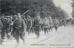 CPA Allemagne Germany Militaires Militaria MUNSTERLAGER Camp De Prisonniers Belgique France Angleterre - Sonstige & Ohne Zuordnung